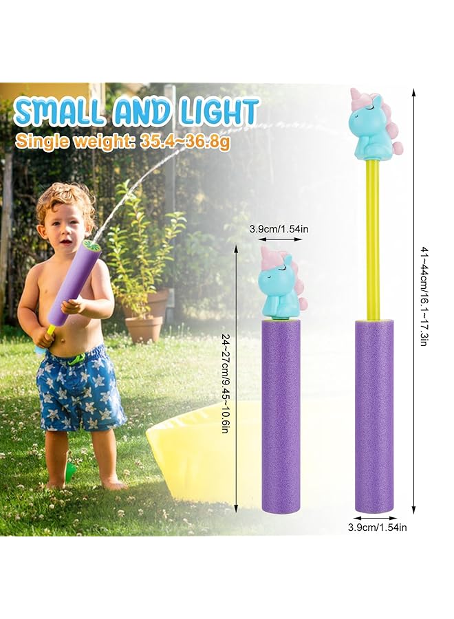 KASTWAVE Water Squirter For Kids Super Foam Soakers Blaster Squirt Guns Pool Noodles Toy With Plastic Handle Summer Swimming Beach Garden Fighting Game Outdoor Toys For Kids Boys Girls Adults (8 Pack) - Image 2