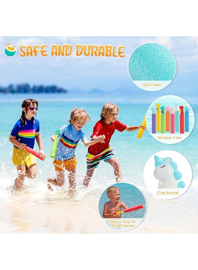 KASTWAVE Water Squirter For Kids Super Foam Soakers Blaster Squirt Guns Pool Noodles Toy With Plastic Handle Summer Swimming Beach Garden Fighting Game Outdoor Toys For Kids Boys Girls Adults (8 Pack) - Image 4
