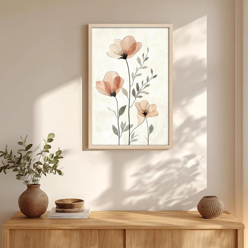 جيفت جاردن إطار جيفت جاردن 40 × 60، إطار ألومنيوم بلون خشب طبيعي، قطعة واحدة - Image 4