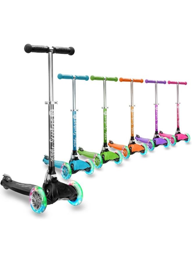 ماركة غير محددة سكوتر 3StyleScooters RGS-1 للأطفال للأعمار من 3 إلى 12 - سكوتر بثلاث عجلات مع عجلات مضيئة LED للأولاد والبنات والأطفال الصغار والأطفال - سكوتر ثلاثي الارتفاع قابل للتعديل مع تصميم سفر قابل للطي 