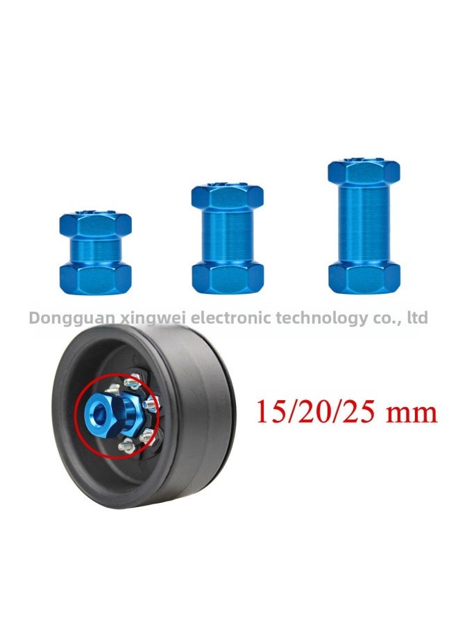 Generic 12mm Hexagon Lengthened Widened Shaft Joiner Climbing Car D90 AX10 CC01 F350-Color:Purple 15mm-Proportion:1:10  - Image 2
