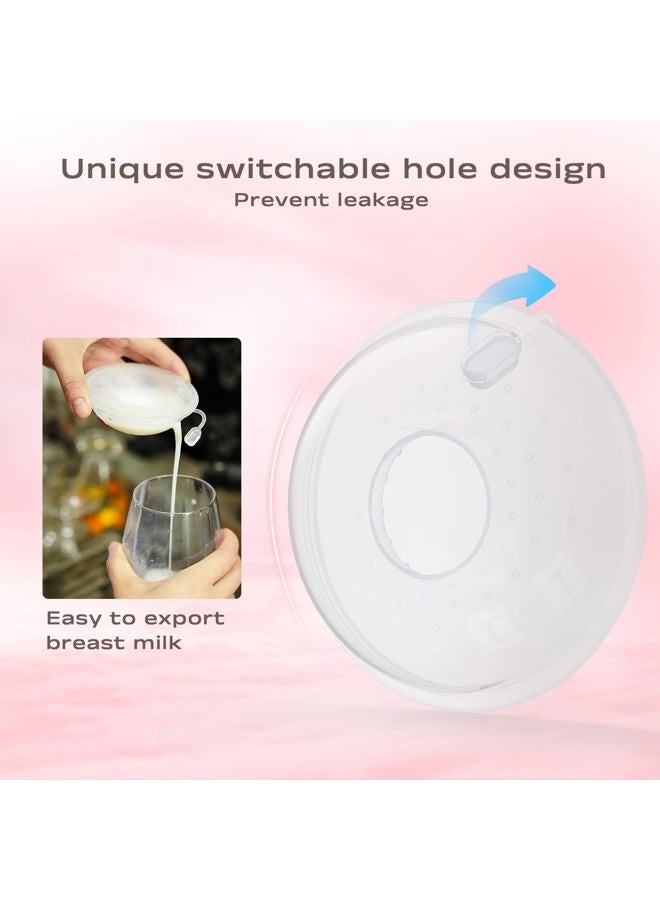 Hranio Milk Collectors for Breastfeeding Breast Milk Collector Milk Catcher for Breastfeeding BPA-Free Post Partum Essentials Breast Feeding Essentials (1oz/30ml, 4 Counts) - Image 3