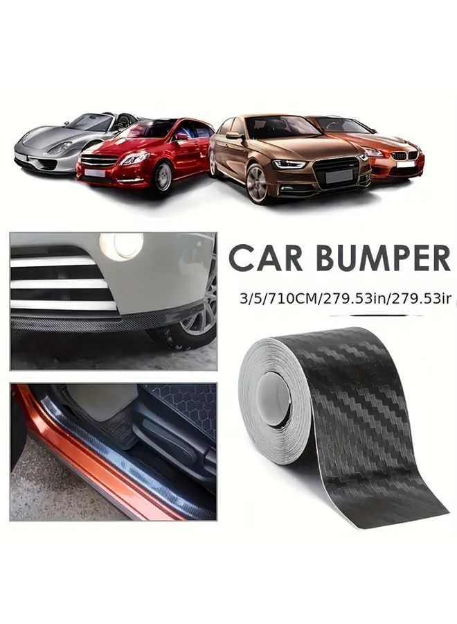 Carbon Fiber Vinyl Wrap Film 3.93in x 118.11in Scratch Resistant Car Decal For Exterior Interior Auto Decoration - Image 4
