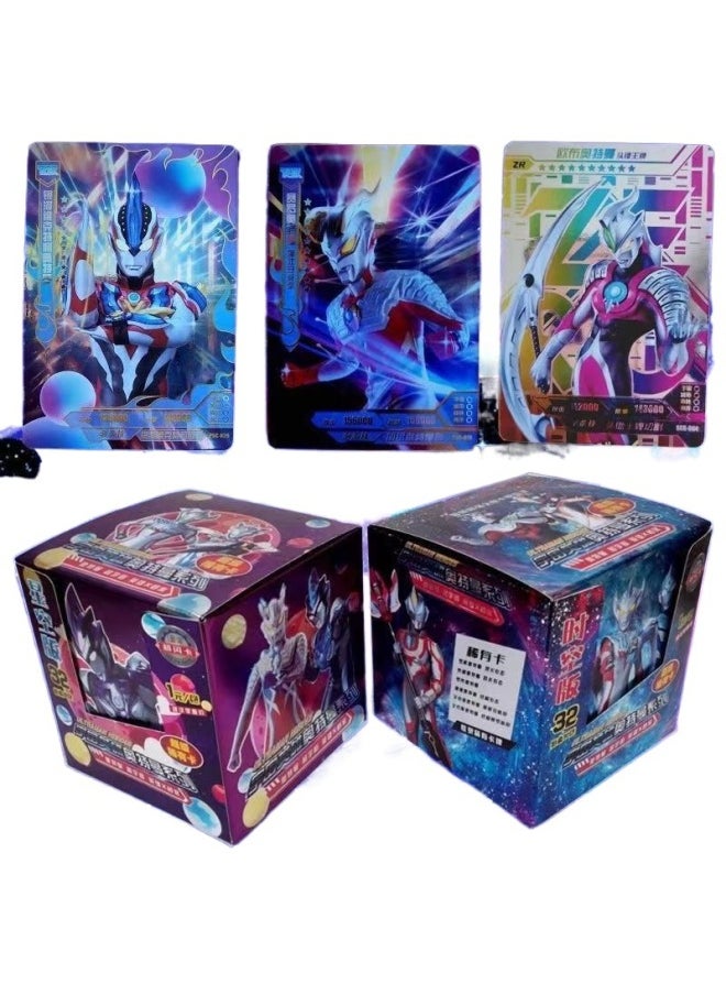 Generic - Ultraman 3D Transformation Card Gold Card Collection Toy Flash Card Ott Game Full Star Card Full Set Of Children's Cards-Color:Full Star Flash Cards 18 Packs [126 Cards] Hot Sale-Specifications:Ultraman Card - Image 1