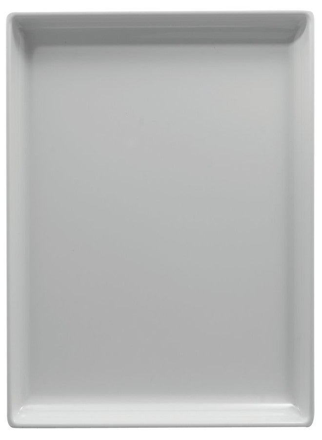 HUBERT Square Serving Tray White Melamine - 14" L x 14" W x 1 1/2" H - Image 1
