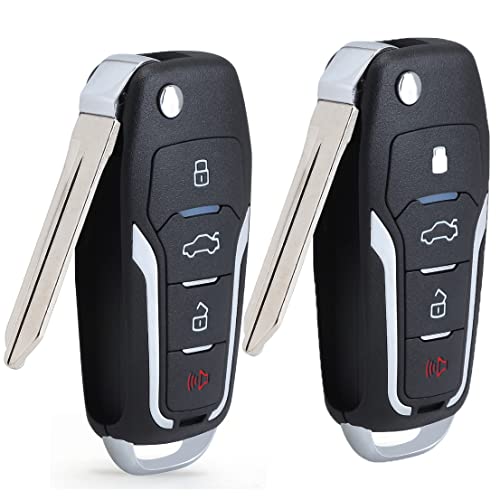 Beefunny Pair Replacement Upgraded Flip Remote Car Key Fob 315MHz 4D63 Chip for Ford Lincoln Mercury CWTWB1U345, CWTWB1U331, CWTWB1U322, GQ43VT11T - Image 1