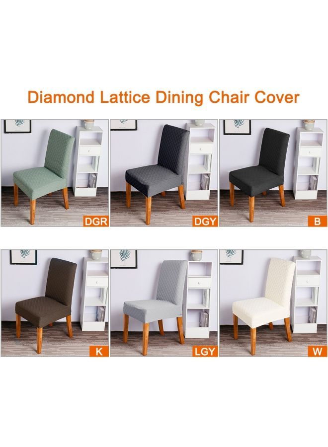 NIBEMINENT 4-Piece Dining Chair Cover Set Beige - Image 4