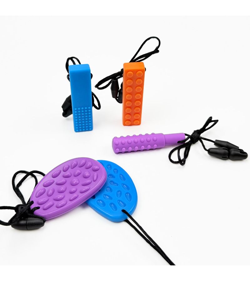 Orange 3Pcs Sensory Finger Stimulation Stress Relief Hand Exerciser - Image 1