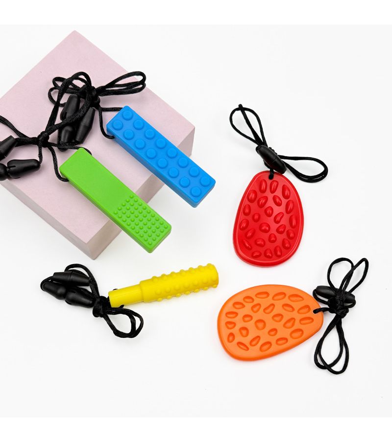 Orange 3Pcs Sensory Finger Stimulation Stress Relief Hand Exerciser - Image 3