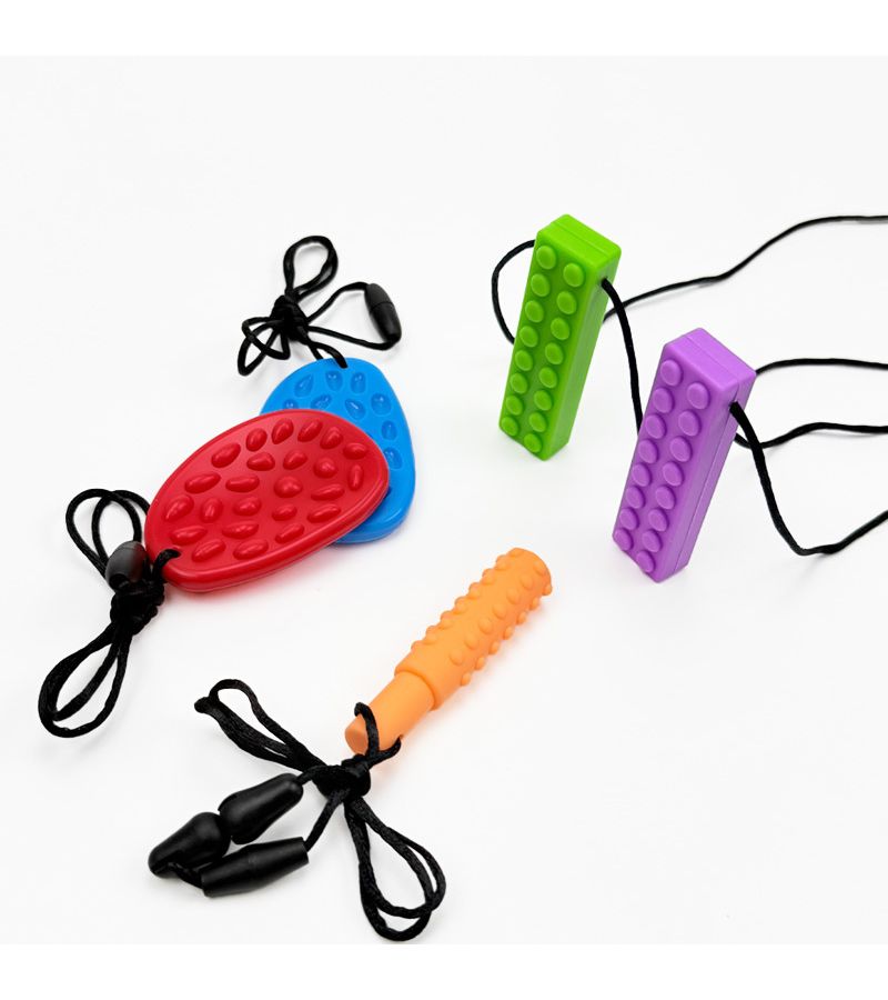 Orange 3Pcs Sensory Finger Stimulation Stress Relief Hand Exerciser - Image 5