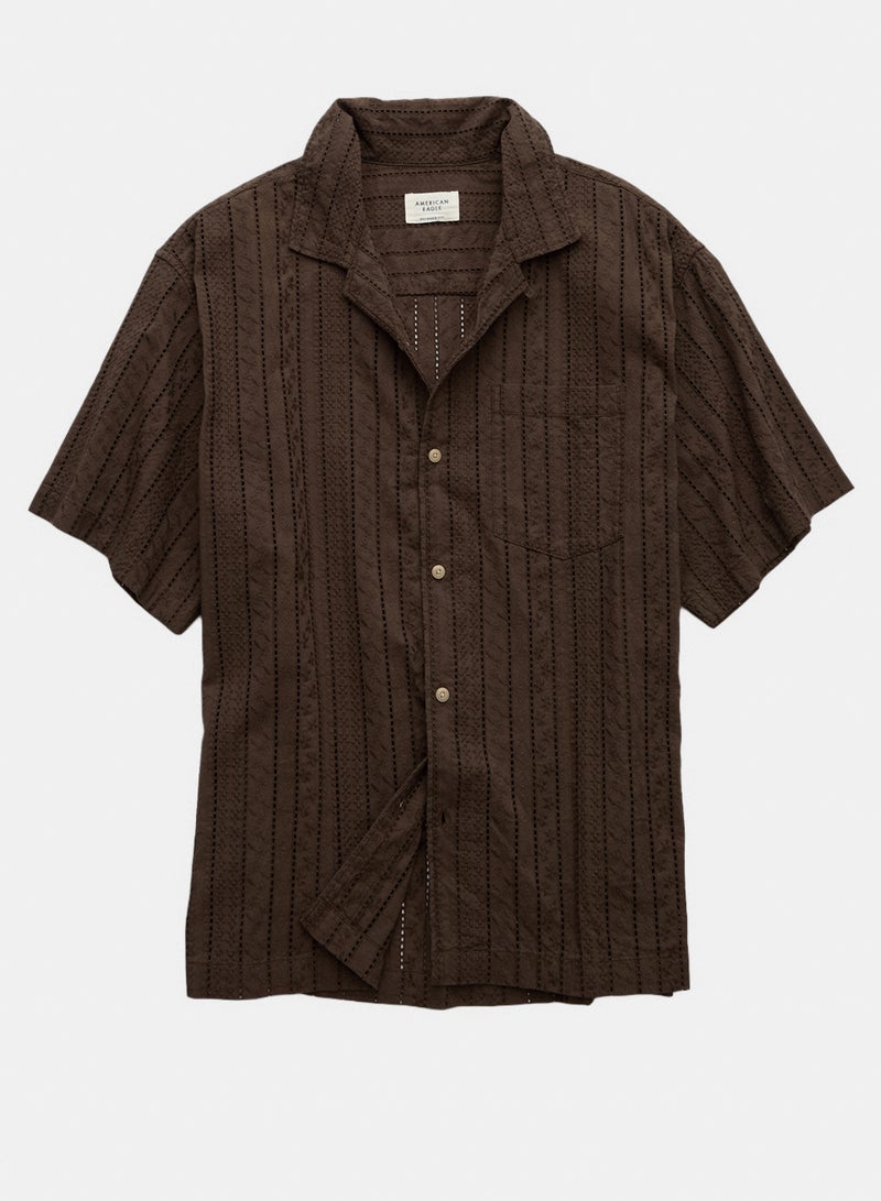 American Eagle AE Poolside Button-Up Shirt - Image 3