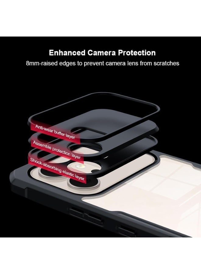 إكسوند غطاء Honor 600، هيكل TPU + PC مقاوم للصدمات، إطار مرتفع لحماية العدسة من التآكل، غطاء خلفي نحيف مقاوم للاصفرار - Image 3