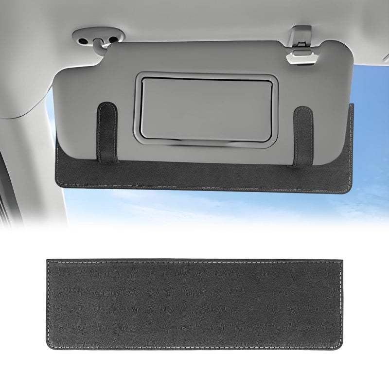 LTDCVTR Car Sun Visor Extender, Anti-Glare Sunvisor Extension Shade Attachment for Safe Driving, Clip-On Sun Blocker Sunshade Extender Accessories Universal for SUV, Truck, Sedan(Gray) - Image 1