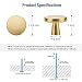 JOY DECOR 25 Pack Kitchen Cabinet Knobs Solid Drawer Knobs Dresser Knobs 114 Inch Drawer Pulls Brushed Brass Cabinet Hardware for Dresser Drawers Round Cabinet Door Knobs Simple Drawer Handles - Image 3