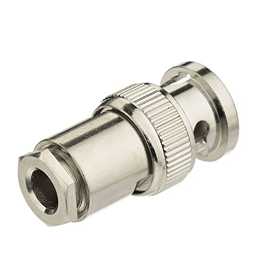 Eightwood BNC Male Plug Solder Clamp Connector 10-Pack Compatible with RG58 RG142 LMR195 Coax Cable - Image 2