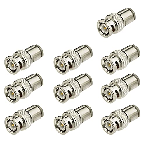 Eightwood BNC Male Plug Solder Clamp Connector 10-Pack Compatible with RG58 RG142 LMR195 Coax Cable - Image 5