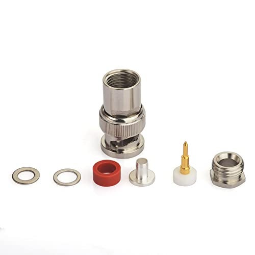 Eightwood BNC Male Plug Solder Clamp Connector 10-Pack Compatible with RG58 RG142 LMR195 Coax Cable - Image 4