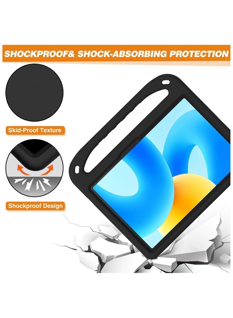 VKL Case Compatible with Huawei MatePad 11.5's, Air 11.5 inch 2023 Released, [Kids Friendly] Lightweight EVA Shockproof Handle Stand Protective Cover for Huawei MatePad Air 11.5 (Black) - Image 4