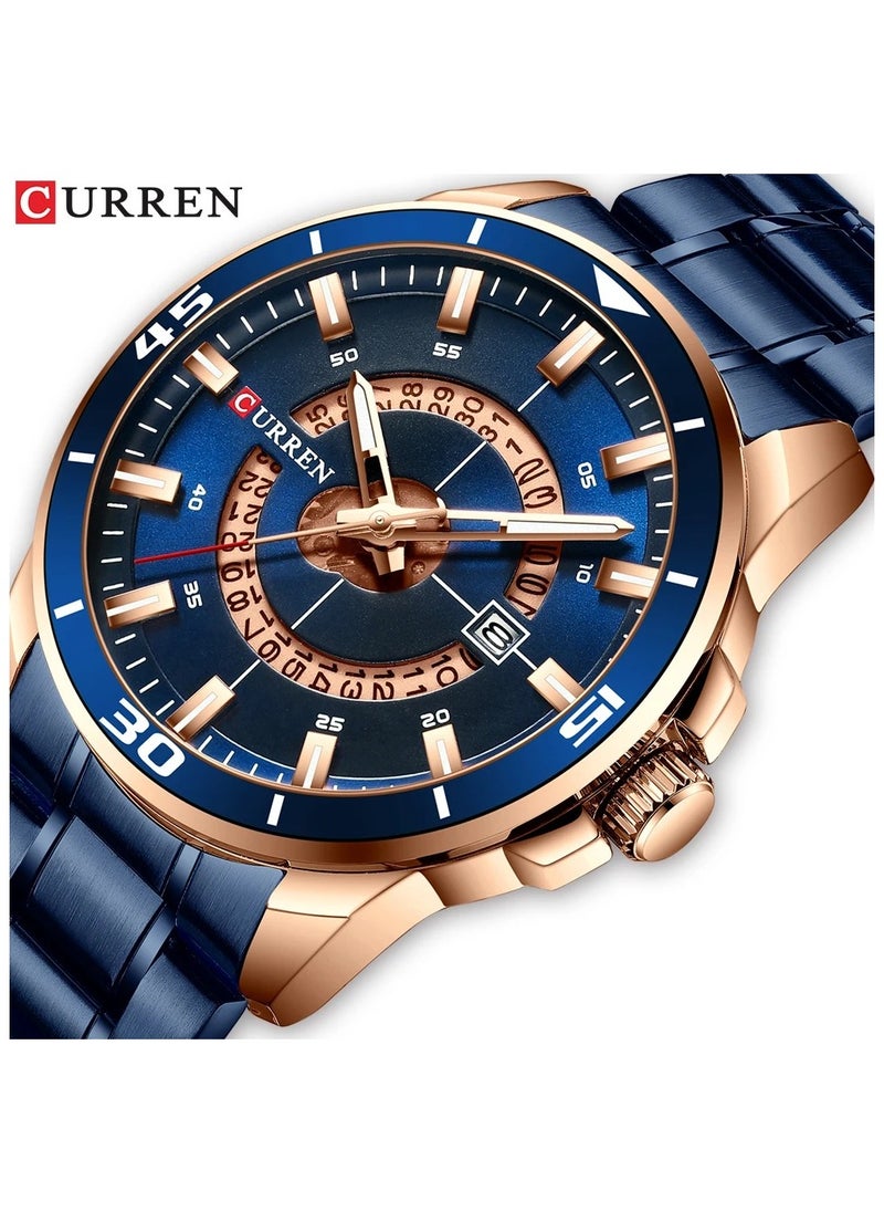 CURREN 8359 Original Brand Stainless Steel Band Wrist Watch For Men - pzsku/Z6A2535DD48CE3C018D61Z/45/_/1700055471/5274d9b4-0f22-45db-b216-22a48beeb54f