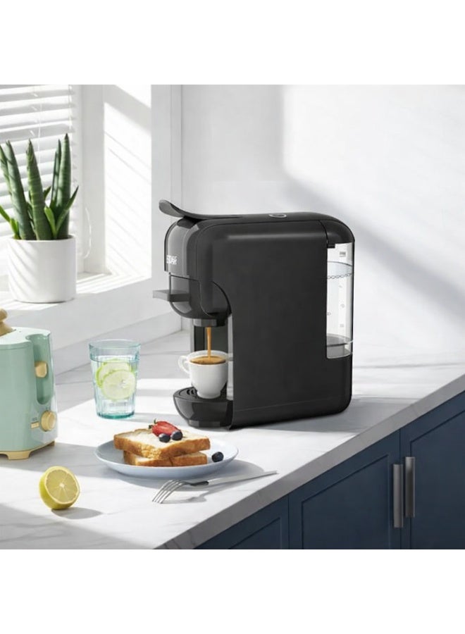 Winning Star ST-9705 Espresso Coffee Machine with 600ml Water Tank, 1450W Power, Multi-Function Capsule Coffee Maker, Compact Design, Fast Brewing System for Home and Office Use, Black - Image 5