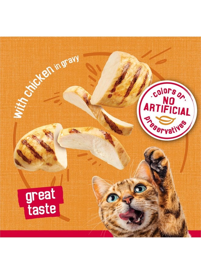 فريسكس طعام القطط الرطب Purina Friskies Prime فيليه الدجاج في صلصة طعام القطط الرطبة - (عبوة من 24) علب 5.5 أونصة - Image 5