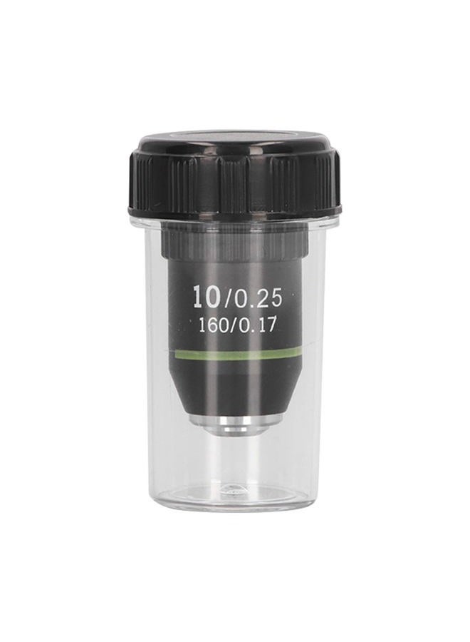 Natudeco Achromatic Objective Lens 10X High Power Microscope Lens 20.2mm Interface Standard RMS Microscope Eyepiece Replacement - Image 1