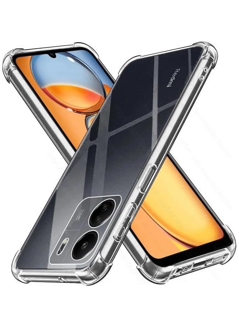 Generic - غلاف هاتف Xiaomi POCO C65 شفاف مضاد للسقوط غطاء حماية لهاتف Mi POCO C65 Redmi13C غطاء نحيف مقاوم للصدمات (شفاف) - Image 1