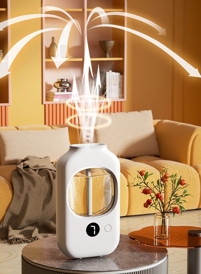 هومستر ناشر زيت العلاج بالروائح التلقائي ، 7 أوضاع الضباب ناشرات الزيت الأساسي للمنزل ، ناشر الشاشة الرقمية مع البذرة للمكتب ، غرفة المعيشة ، الحمام ، المرحاض - Image 5