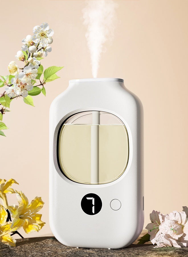 هومستر ناشر زيت العلاج بالروائح التلقائي ، 7 أوضاع الضباب ناشرات الزيت الأساسي للمنزل ، ناشر الشاشة الرقمية مع البذرة للمكتب ، غرفة المعيشة ، الحمام ، المرحاض - Image 1