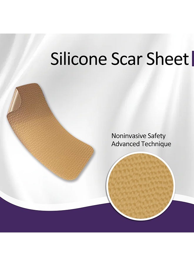 EELHOE - 1 Pack/8 PCS Silicone Scar Sheet, Made With Ultra-Thin Flexible Fabric Instead Of Rubber, For Scars Offer Comfort Protection, Effectively Soften, Flatten And Diminish New And Old Scars - Image 1