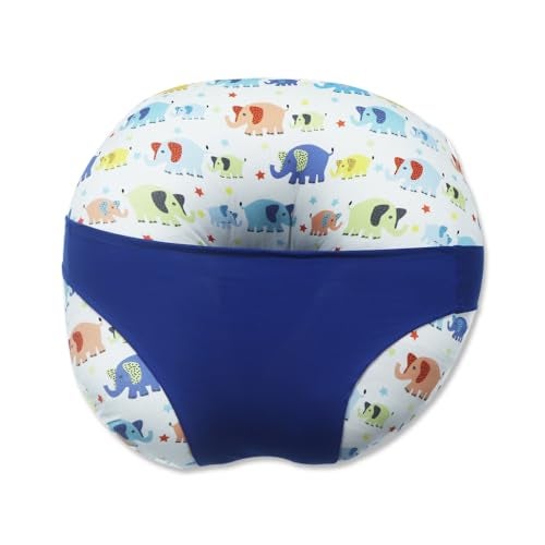 Kradyl Kroft 5in1 Baby Feeding Pillow with 100% Cotton Removable Cover | Breastfeeding Pillow | Nursing Pillow with Belt and Hoop (Cute Ellis) - Image 1