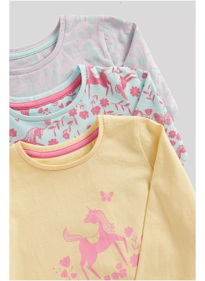 mothercare Party Horse Pyjamas - 3 Pack  - Image 3