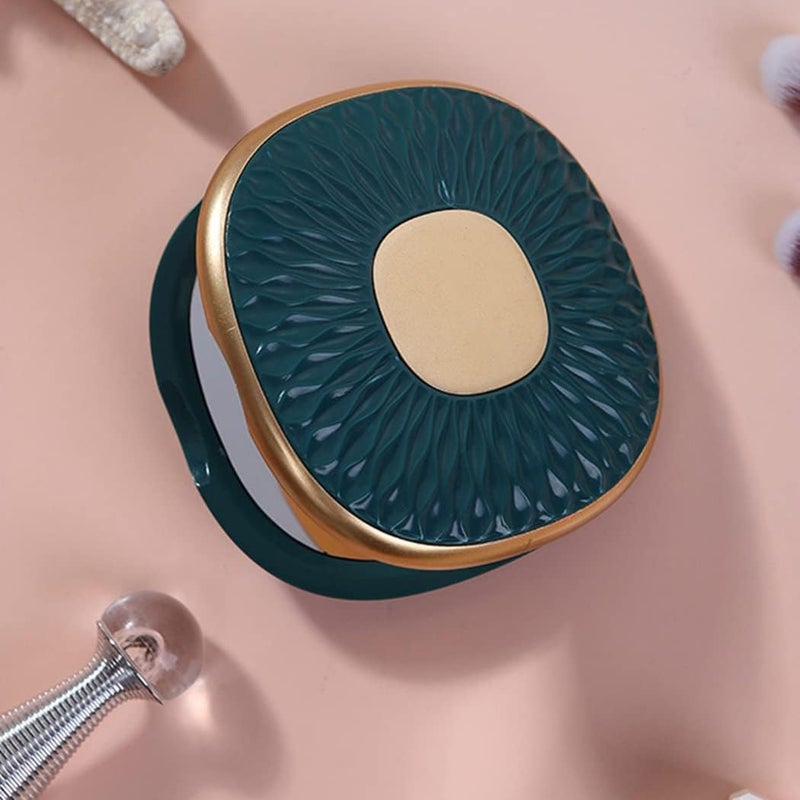 Round Mini Compact Mirror with Double-Sided Magnification, Portable Pocket Mirror for Travel and Daily Use, Circular Handheld Beauty Mirror for Purses, Small Folding Makeup Mirror - Image 4