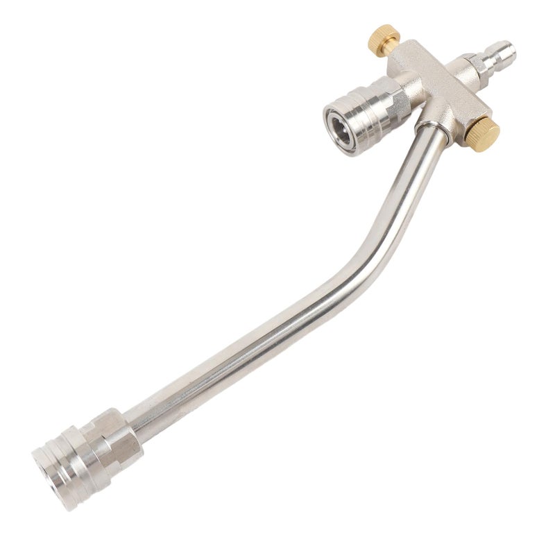 Dual Connector 1 4 Inch Quick Connect High Pressure Aluminum Alloy Washer Attachment - Image 4