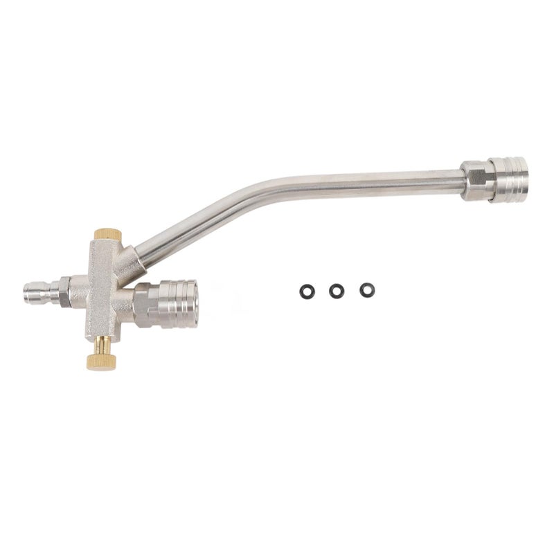 Dual Connector 1 4 Inch Quick Connect High Pressure Aluminum Alloy Washer Attachment - Image 2