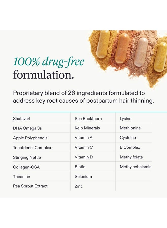 NUTRAFOL Postpartum Hair Growth Supplements, Clinically Tested for Visibly Thicker Hair and Less Shedding, Breastfeeding-friendly - 3 Month Supply, Pack of 3 - Image 5