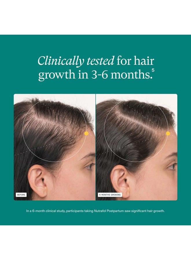NUTRAFOL Postpartum Hair Growth Supplements, Clinically Tested for Visibly Thicker Hair and Less Shedding, Breastfeeding-friendly - 3 Month Supply, Pack of 3 - Image 4