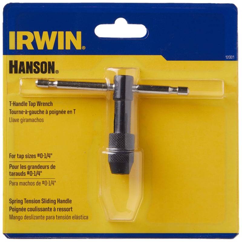 IRWIN 12001ZR Tap Wrench #0-1/4" T-Handle - Image 2