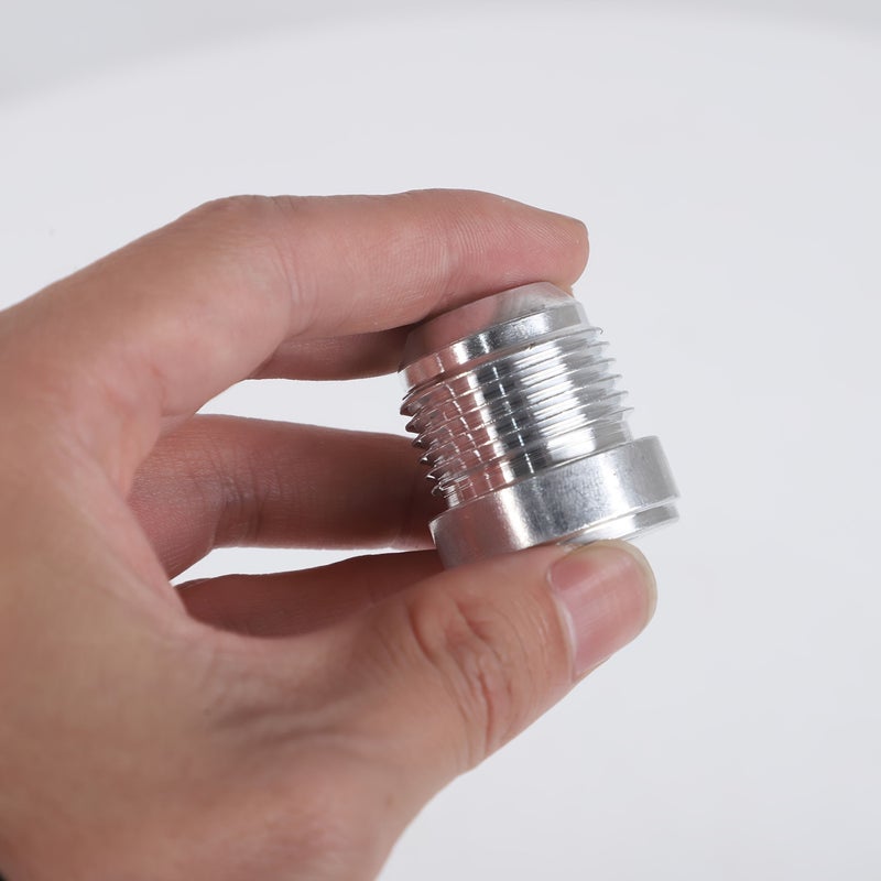 AN4 Aluminum Alloy Fuel Tank Welded Connector Joint 2pcs Set - Image 3