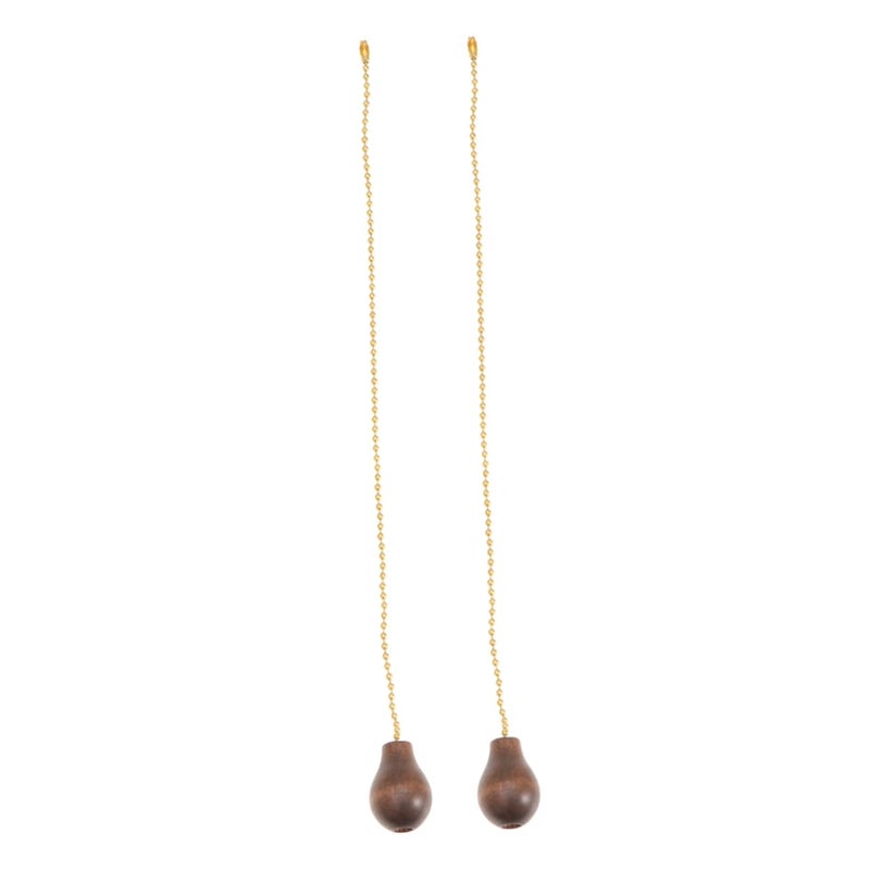 Vintage Wooden Pendant Light Pull Chain Ceiling Chandelier For Cafe Bar Decor - Image 2