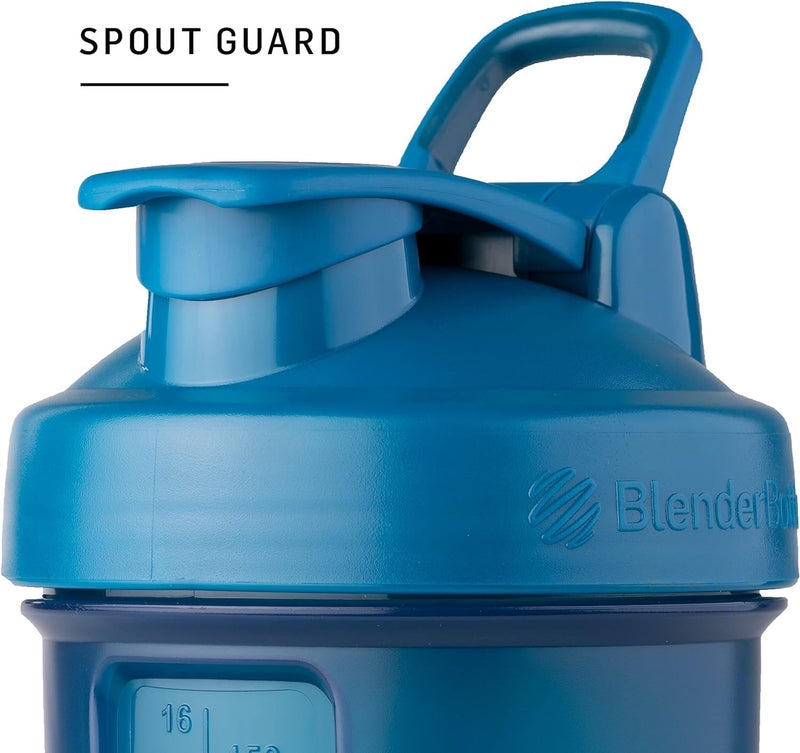 BlenderBottle Shaker Bottle with Pill Organizer and Storage for Protein Powder Classic V2 ProStak System 22Ounce Tan - Image 5