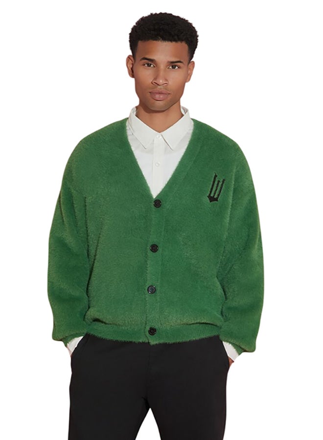 FOREVER 21 Wicked Embroidered Cardigan Sweater  - Image 1
