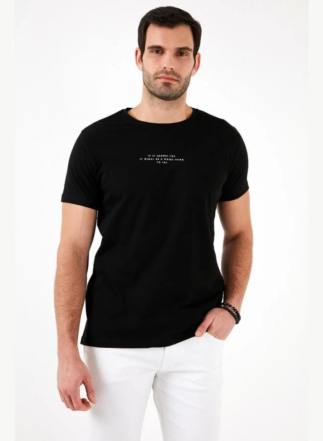 Buratti  Buratti Cotton Slim Fit Crew Neck T Shirt Men's T SHIRT 541IFIT for Men | Best Price UAE