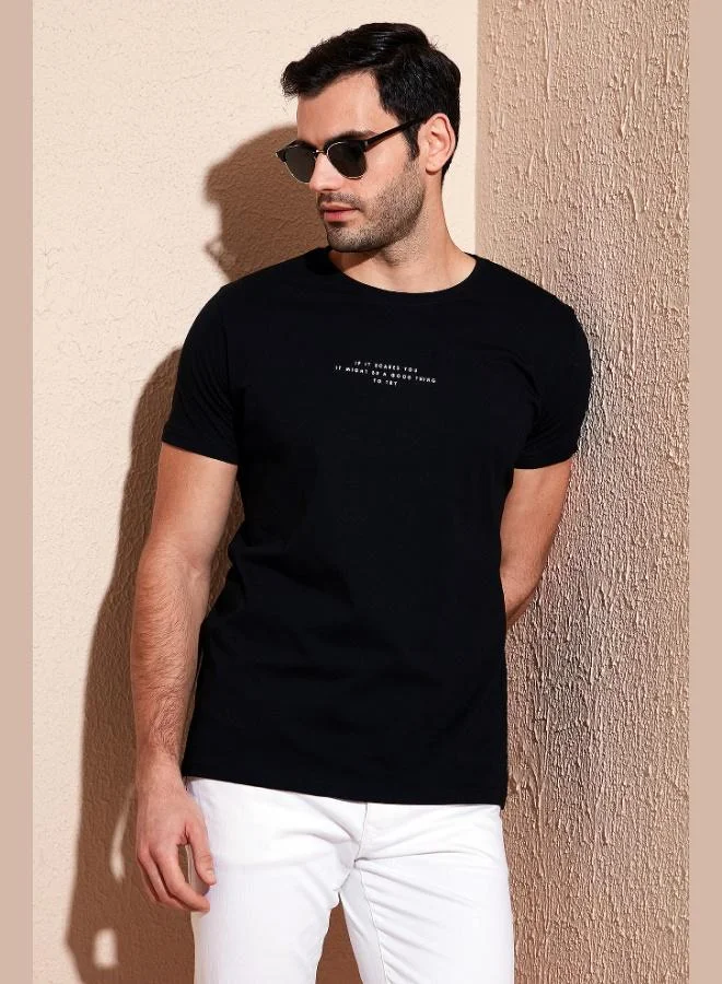 Buratti  Buratti Cotton Slim Fit Crew Neck T Shirt Men's T SHIRT 541IFIT for Men | Best Price UAE