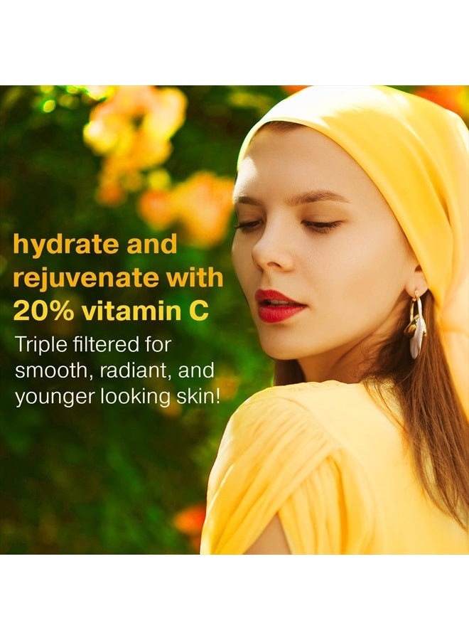 Go Radiance Double Size (2OZ), 20% Vitamin C Serum for Face with Hyaluronic Acid, Face Serum Vitamin C, Vitamin C for Face Serum for Women, Vitamin C Oil for Face, Vit C Serum for Face, Vitamin C Face Serum  - Image 3