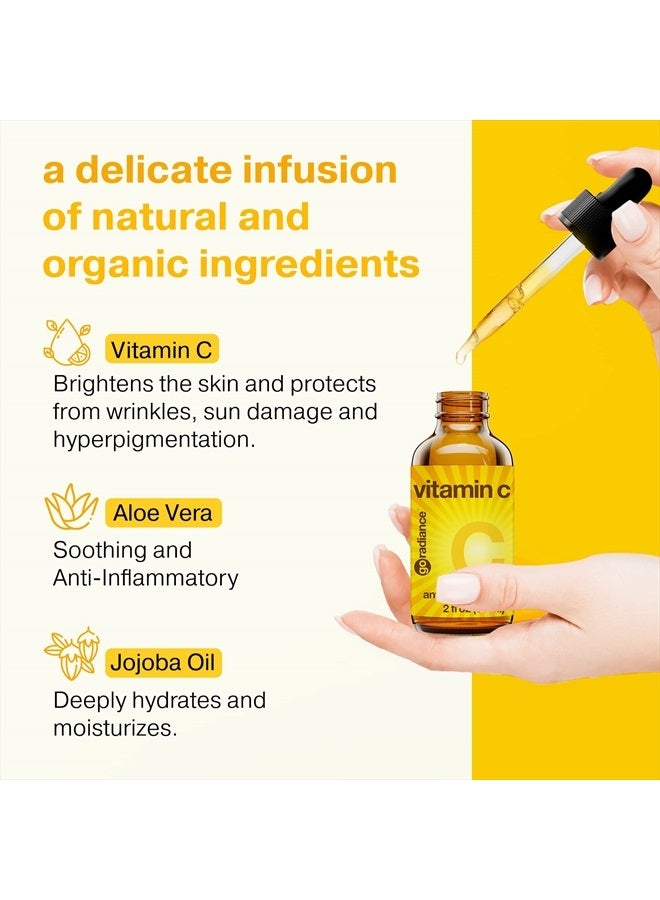 Go Radiance Double Size (2OZ), 20% Vitamin C Serum for Face with Hyaluronic Acid, Face Serum Vitamin C, Vitamin C for Face Serum for Women, Vitamin C Oil for Face, Vit C Serum for Face, Vitamin C Face Serum  - Image 4