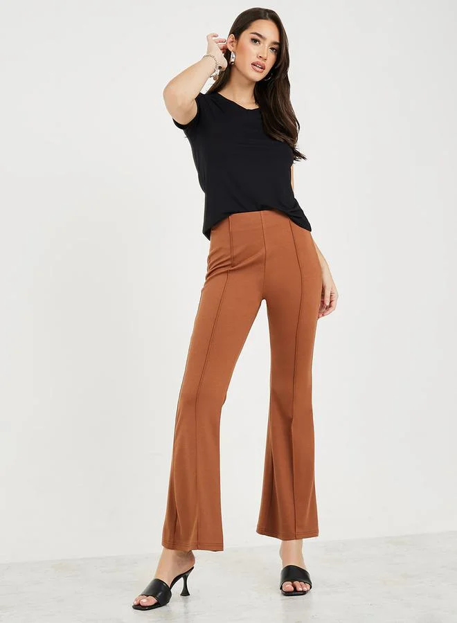 ستايلي Fit and Flare Pointed Treggings with Seam Detail