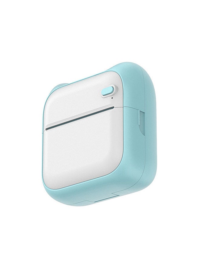 Generic Portable Pocket-size Printer Wireless BT Thermal Printer Simple Operation Support Photo Notes Errors Text Memo Printing Blue Comes with 6 rolls of heat-sensitive paper  - Image 2