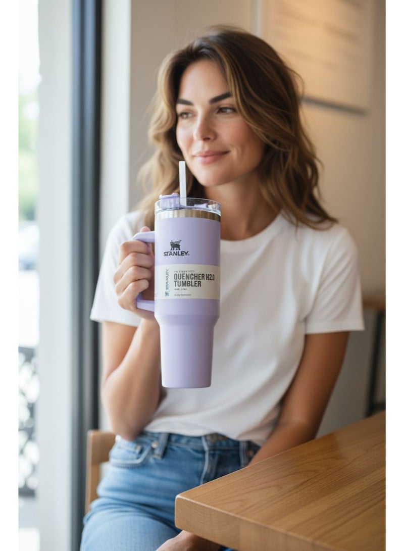 Stanley 3 Pieces of Stanley Quencher H2.0 FlowState Stainless Steel Vacuum Insulated Tumbler with Lid and Straw for Water or Coffee and Juices - Image 3