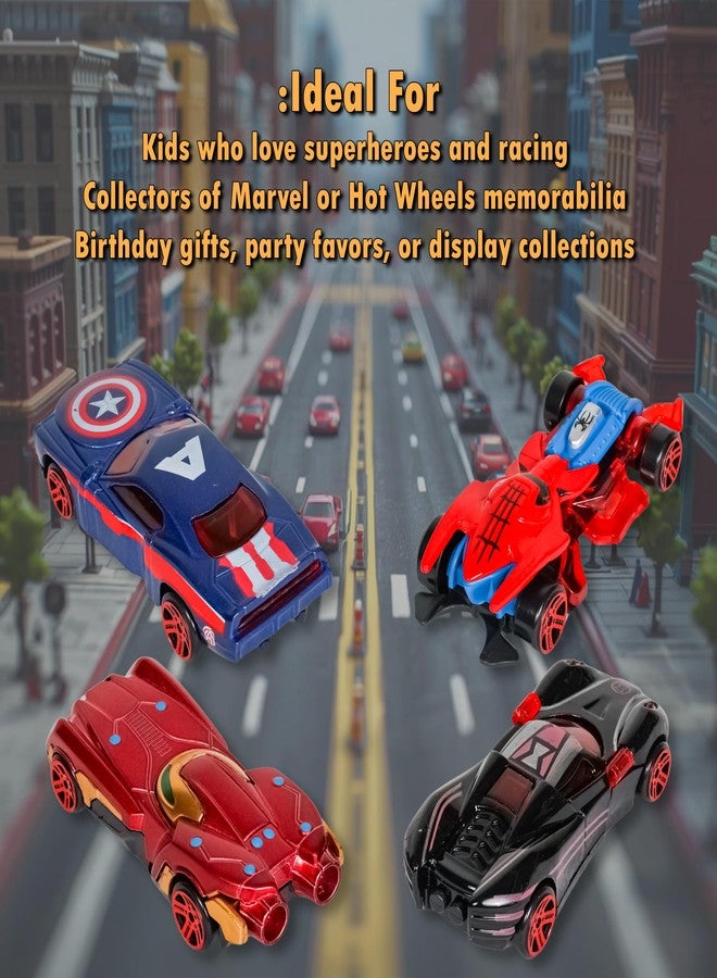 PN AVAN Mini Metal Die Cast Car Set of 4 Toy Vehicle Play Set Free Wheel High Speed Unbreakable, Small Racing for Exciting Playtime Adventures, Movie Vehicle Car for Kid (Set of 4) - Image 5
